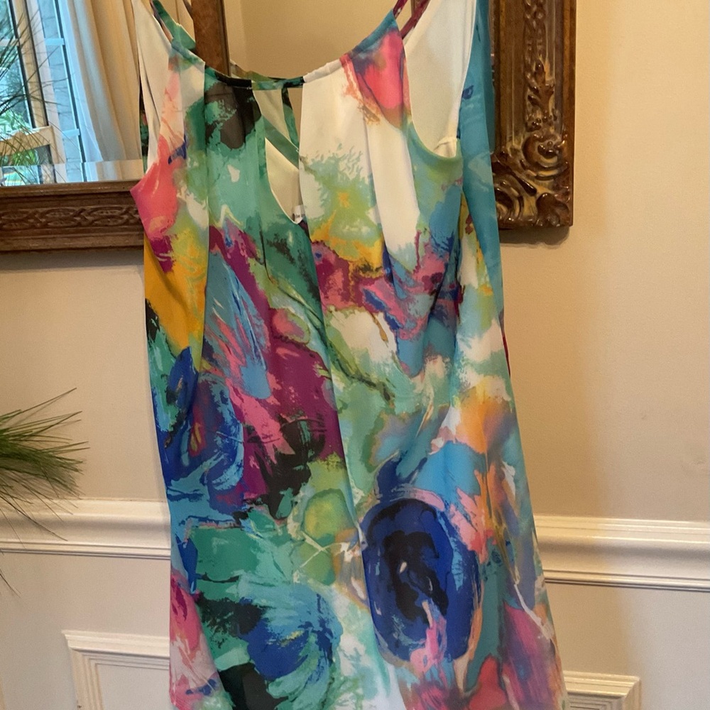 The Impeccable Pig Colorful Shift Dress small